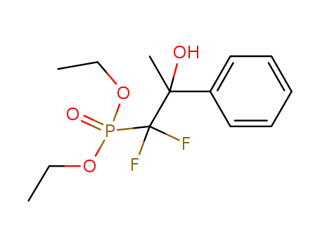 diethyl 1,1-difluoro-2-hydroxy-2-phenylpropylphosphonate