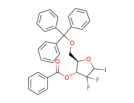(2R,3R)-4,4-difluoro-5-iodo-2-(trityloxymethyl)tetrahydrofuran-3-yl benzoate