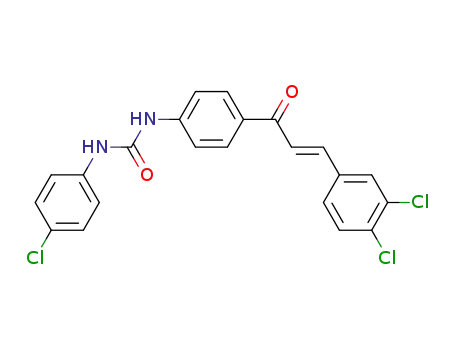 1-(4-chlorophenyl)-3-{4-[(2E)-3-(3,4-dichlorophenyl)prop-2-enoyl]phenyl}urea