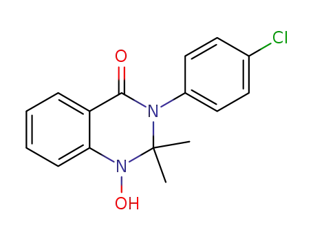Molecular Structure of 1068134-76-8 (3-(4-chlorophenyl)-2,3-dihydro-1-hydroxy-2,2-dimethylquinazolin-4(1H)-one)