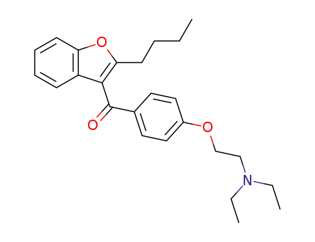 Molecular Structure of 23551-25-9 (Bis Des-iodo amiodarone HCl(Amiodarone impurity))