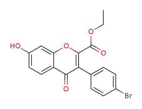 ethyl 3-(4-bromophenyl)-7-hydroxy-4-oxo-4H-chromene-2-carboxylate