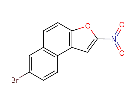 Molecular Structure of 75965-73-0 (2-nitro-7-bromonaphtho(2.1-b)furan)