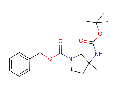 Benzyl 3-((tert-butoxycarbonyl)amino)-3-methylpyrrolidine-1-carboxylate