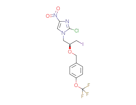 1-((S)-2-(4-(trifluoromethoxy)benzyloxy)-3-iodopropyl)-2-chloro-4-nitro-1H-imidazole