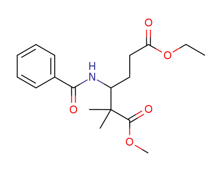 6-ethyl 1-methyl N-benzoyl-α,α-dimethyl-DL-β-homoglutamate