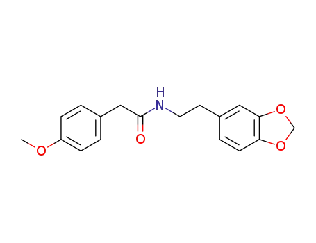 N-[2-(1,3-benzodioxol-5-yl)ethyl]-2-(4-methoxyphenyl)acetamide