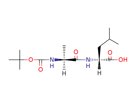 Molecular Structure of 60079-52-9 (D-Leucine, N-[N-[(1,1-dimethylethoxy)carbonyl]-L-alanyl]-)