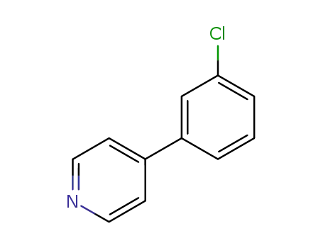 Molecular Structure of 5957-92-6 (4-(3-CHLORO-PHENYL)-PYRIDINE)