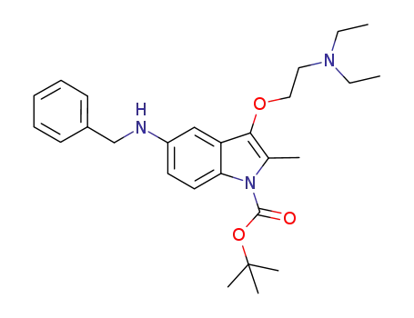 tert-butyl 5-benzylamino-3-[2-(diethylamino)ethoxy]-2-methyl-1H-indole-1-carboxylate