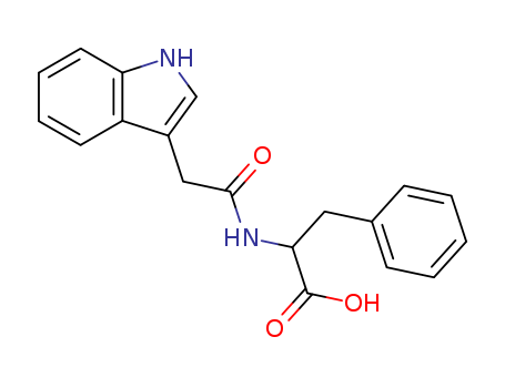 57105-50-7             C19H18N2O3            N-(3-Indolylacetyl)-L-phenylalanine