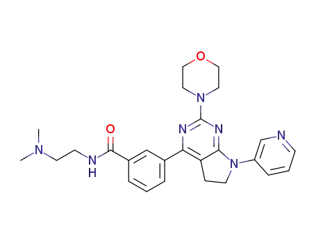 N-(2-dimethylaminoethyl)-3-(2-morpholin-4-yl-7-pyridin-3-yl-6,7-dihydro-5H-pyrrolo[2,3-d]pyrimidin-4-yl)-benzamide