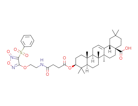 3-({4-[(2-{[5-oxido-4-(phenylsulfonyl)-1,2,5-oxadiazol-3-yl]oxy}ethyl)amino]-4-oxobutanoyl}oxy)olean-12-en-28-oic acid