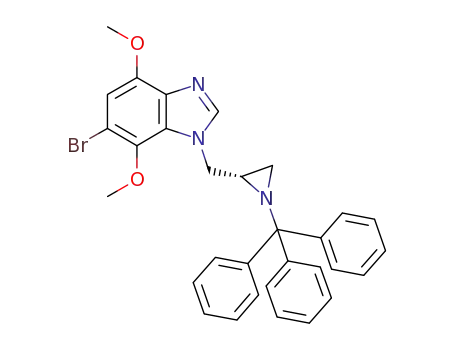 6-bromo-4,7-dimethoxy-N-[(1-tritylaziridin-(2S)-yl)methyl]-1H-benzimidazole