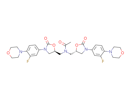 N,N-bis(((S)-3-(3-fluoro-4-morpholinophenyl)-2-oxooxazolidin-5-yl)methyl)acetamide