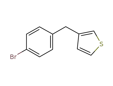 Molecular Structure of 118150-28-0 (3-(4-bromobenzyl)thiophene)
