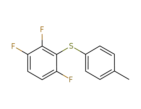 Molecular Structure of 1055876-51-1 (2,3,6-trifluoro-1-(p-tolylthio)benzene)