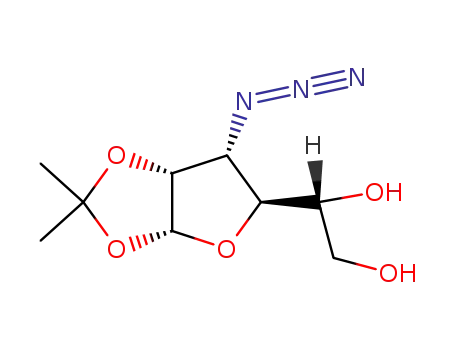 Molecular Structure of 35085-25-7 (3-azido-3-deoxy-1,2-O-isopropylidene-α-D-allofuranose)
