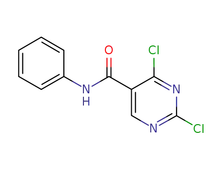 Molecular Structure of 1099657-22-3 (2,4-dichloro-N-phenylpyrimidin-5-carboxamide)