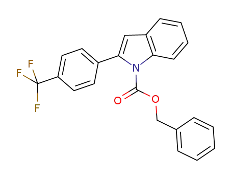 benzyl 2-(4-(trifluormethyl)phenyl)indole-1-carboxylate