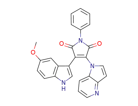 3-(5-methoxy-1H-indol-3-yl)-1-phenyl-4-(1H-pyrrolo[3,2-b]pyridin-1-yl)-1H-pyrrole-2,5-dione
