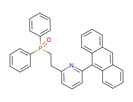 Molecular Structure of 1158054-88-6 (2-(9-anthracyl)-6-[2-(diphenylphosphinoyl)ethyl]pyridine)