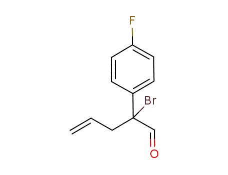 Molecular Structure of 1068459-73-3 (2-bromo-2-(4-fluorophenyl)pent-4-enal)