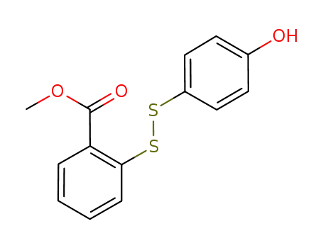 Molecular Structure of 1068439-13-3 (methyl 2-[(4-hydroxyphenyl)disulfanyl]benzoate)