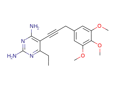 2,4-diamino-5-[3-(3,4,5-trimethoxyphenyl)prop-1-ynyl]-6-ethylpyrimidine