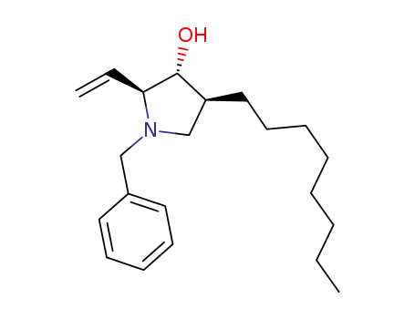 3-Pyrrolidinol, 2-ethenyl-4-octyl-1-(phenylmethyl)-, (2S,3R,4S)-
