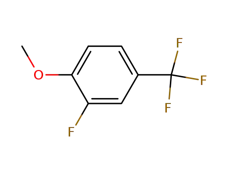 Molecular Structure of 78263-49-7 (3-Fluoro-4-methoxy-(trifluoromethyl)benzene)
