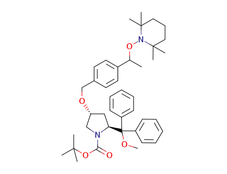 (2S,4R)-2-(methoxydiphenylmethyl)-4-{4-[1-(2,2,6,6-tetramethylpiperidin-1-yloxy)ethyl]benzyloxy}pyrrolidine-1-carboxylic acid tert-butyl estr