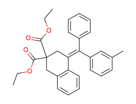 diethyl (Z)-4-[phenyl(m-tolyl)methylene]-1,2,3,4-tetrahydronaphthalene-2,2-dicarboxylate