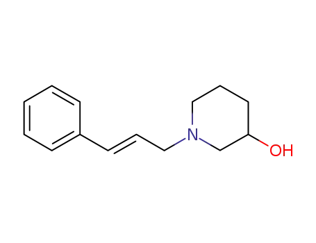 Molecular Structure of 1082074-99-4 (1-cinnamylpiperidin-3-ol)