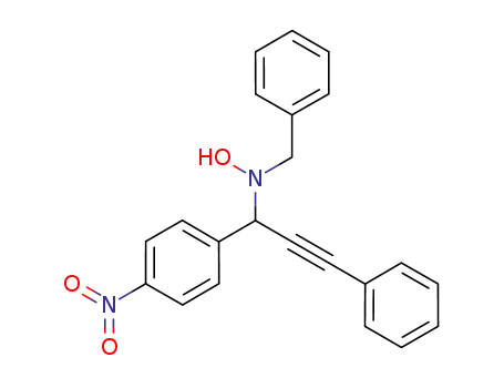 N-benzyl-N-(1-(4-nitrophenyl)-3-phenylprop-2-yn-1-yl)hydroxylamine