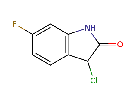 Molecular Structure of 77484-26-5 (chloro-3 fluoro-6 indolinone-2)
