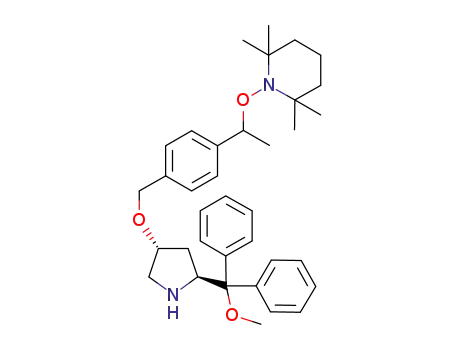 1-(1-{4-[(3R,5S)-5-(methoxydiphenylmethyl)pyrrolidin-3-yl-oxymethyl]phenyl}ethoxy)-2,2,6,6-tetramethylpiperidine