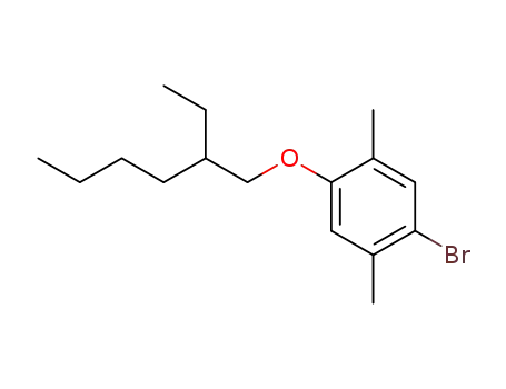 Molecular Structure of 220186-63-0 (Benzene, 1-bromo-4-[(2-ethylhexyl)oxy]-2,5-dimethyl-)