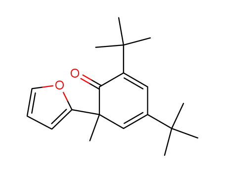 Molecular Structure of 1127942-82-8 (2,4-di-tert-butyl-6-(2-furyl)-6-methylcyclohexa-2,4-dien-1-one)