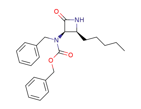 cis-(3R,4S)-3-[benzyl(benzyloxycarbonyl)amino]-4-pentylazetidin-2-one