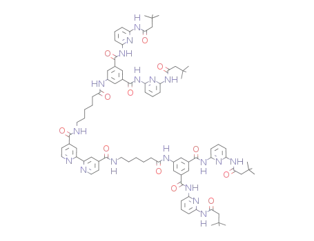 4,4-{di(6-aminohexanoic acid)-5-amino-N,N'-bis[6-(3,3-dimethylbutyricamino)pyridin-2-yl]isophthalamide-amide}-2,2'-bipyridine