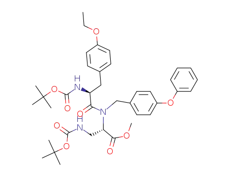 (2S)-3-tert-butoxycarbonylmaino-2-[[(2S)-2-tert-butoxycarbonylamino-3-(4-ethoxyphenyl)propionyl]-(4-phenoxybenzyl)amino]propionic acid methyl ester