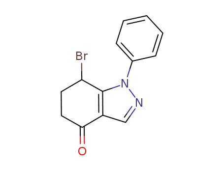 7-bromo-1-phenyl-4,5,6,7-tetrahydroindazol-4-one