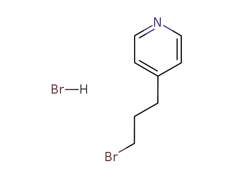 Molecular Structure of 64262-18-6 (Pyridine, 4-(3-bromopropyl)-, hydrobromide)