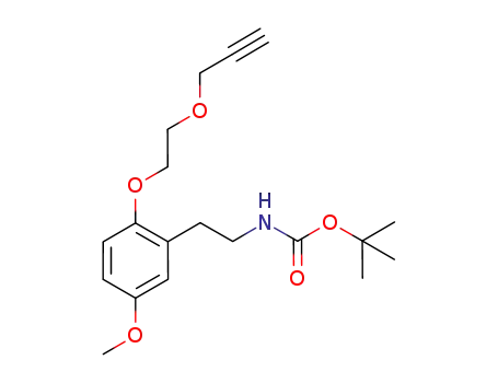 N-(tert-butoxycarbonyl)-2-[5-methoxy-2-(2-propargyloxyethoxy)phenyl]ethylamine