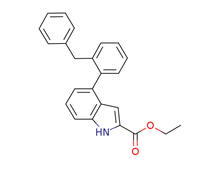 ethyl 4-(2-benzylphenyl)-1H-indole-2-carboxylate