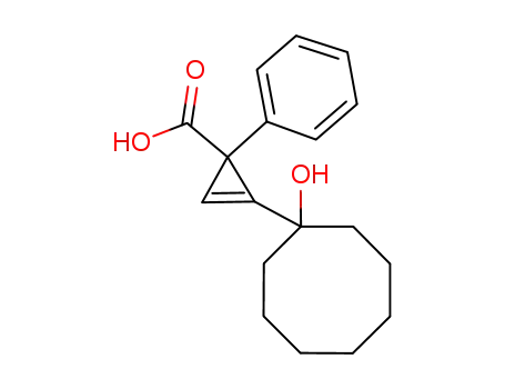1-phenyl-2-(1-hydroxycyclooctyl)cycloprop-2-ene-1-carboxylic acid