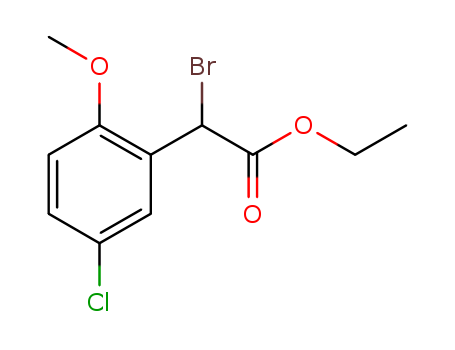 Bromo-(5-chloro-2-methoxy-phenyl)-acetic acid ethyl ester