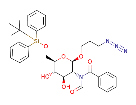 3-azidopropyl 6-tert-O-butyldiphenylsilyl-2-deoxy-2-phthalimido-β-D-glucopyranoside