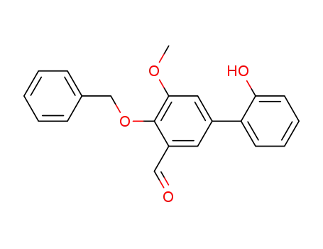 4-benzyloxy-2'-hydroxy-5-methoxy-biphenyl-3-carbaldehyde